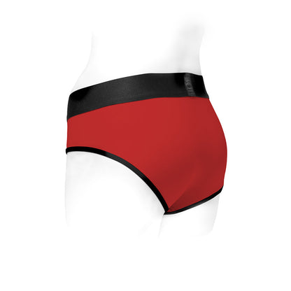 SpareParts Tomboi Nylon Briefs Harness Red/Black Size 4XL by SpareParts Hardware