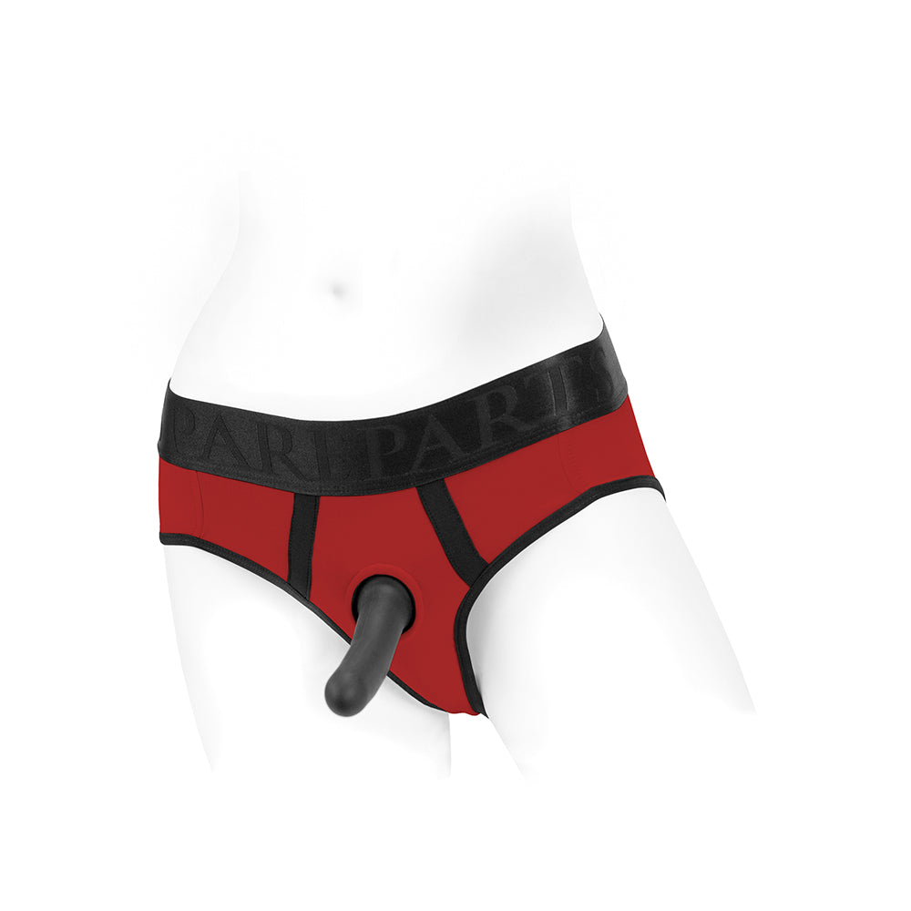 SpareParts Tomboi Nylon Briefs Harness Red/Black Size 4XL by SpareParts Hardware