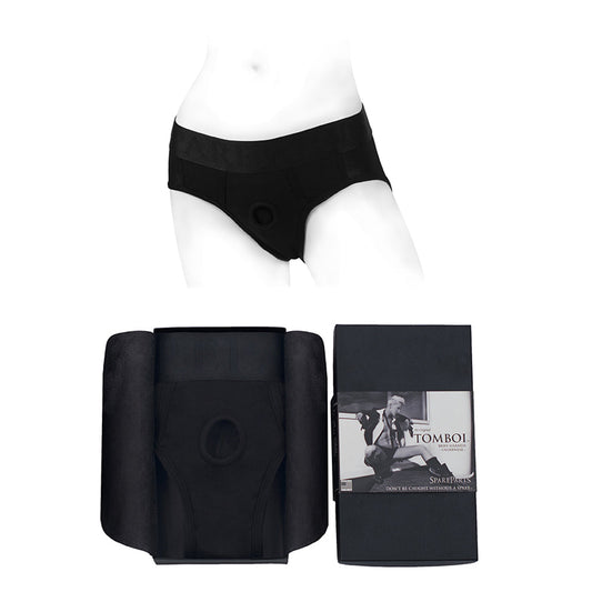 SpareParts Tomboi Rayon Briefs Harness Black Size XXS by SpareParts Hardware