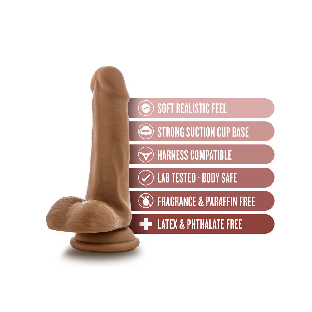 Dr. Skin Dr. Jeffrey 6.5 in. Dildo with Balls Tan by Blush