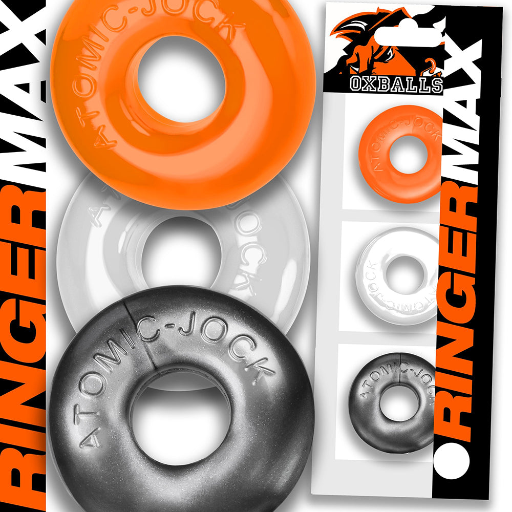 OxBalls Ringer Max 3-Pack Hazzard by Blue Ox Designs, Oxballs