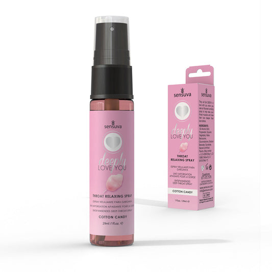 Sensuva Deeply Love You Throat Relaxing Spray Cotton Candy 1 oz. by Sensuva