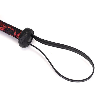 Liebe Seele- Victorian Garden Lace and PU Bull Whip, Vegan-friendly by Liebe Seele