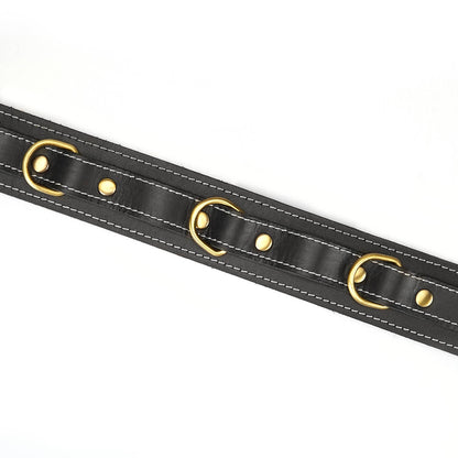 Thick Leather Collar - Black by Liebe Seele