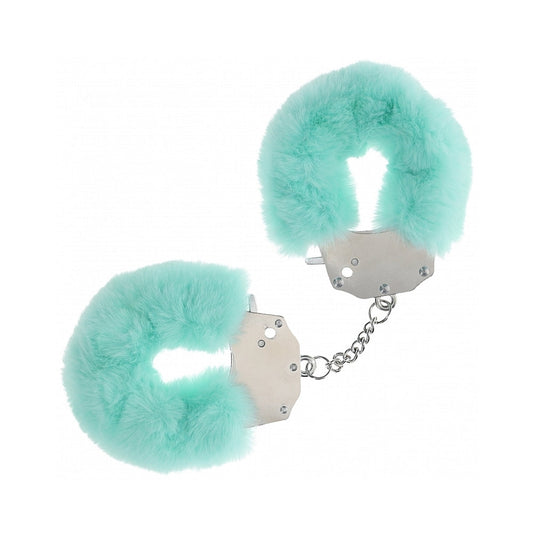 Ouch! Heavy-Duty Fluffy Handcuffs Powder Green by Shots America LLC