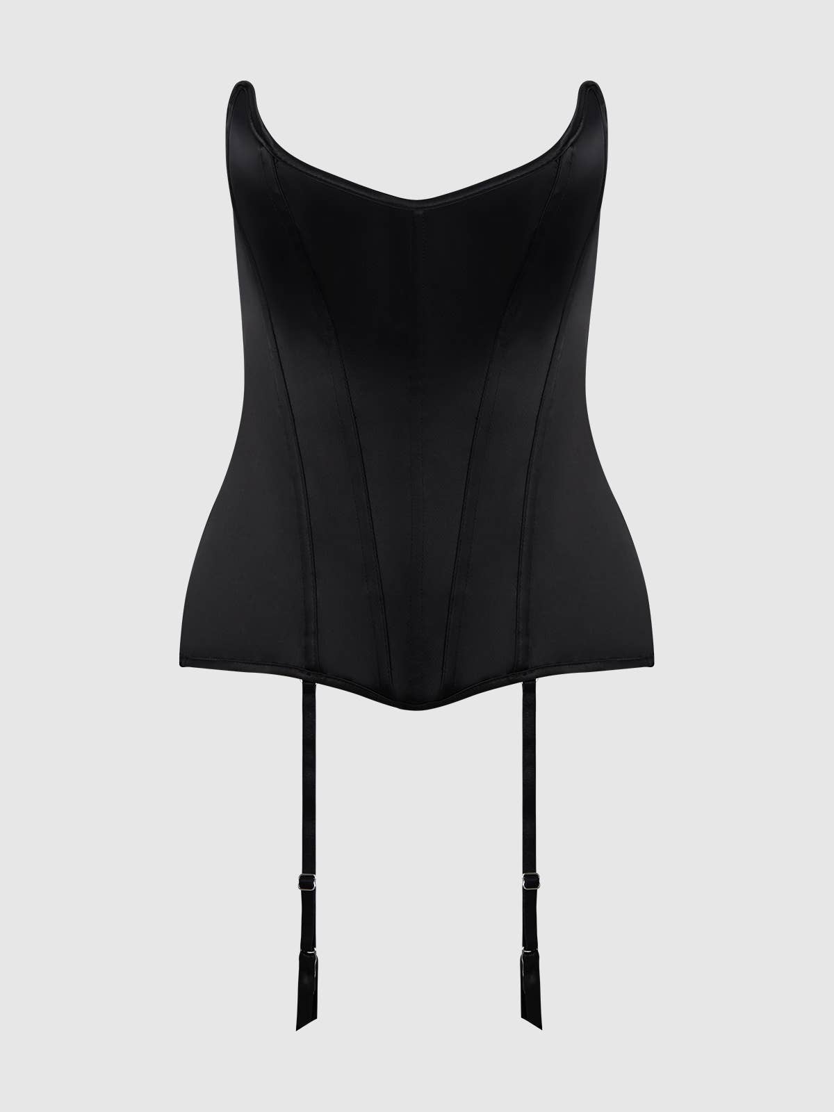 JULIET SATIN FULL BONING SCOOP NECK CORSET by House of Desire