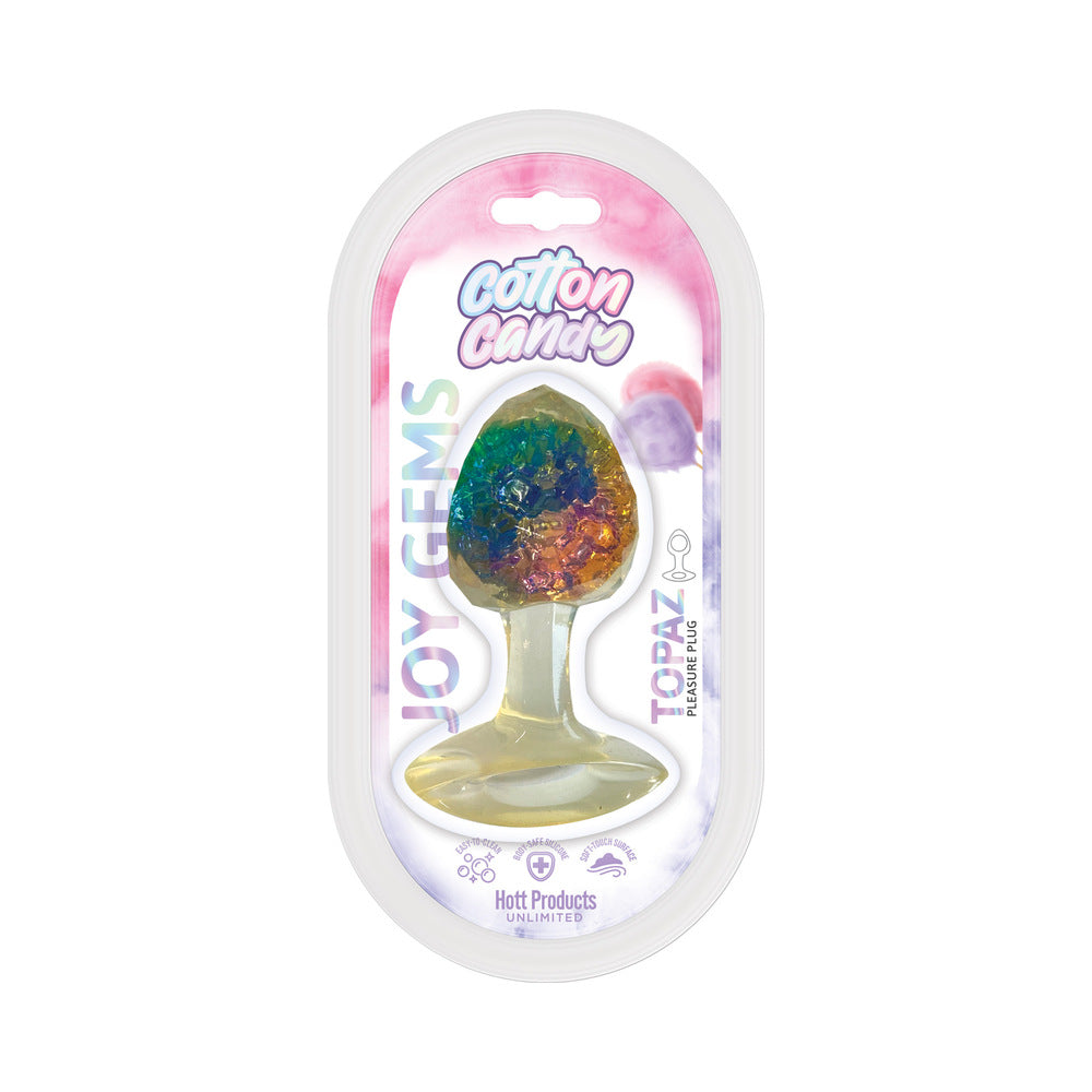 Cotton Candy Joy Gems Topaz Silicone Plug by Hott Products Unlimited