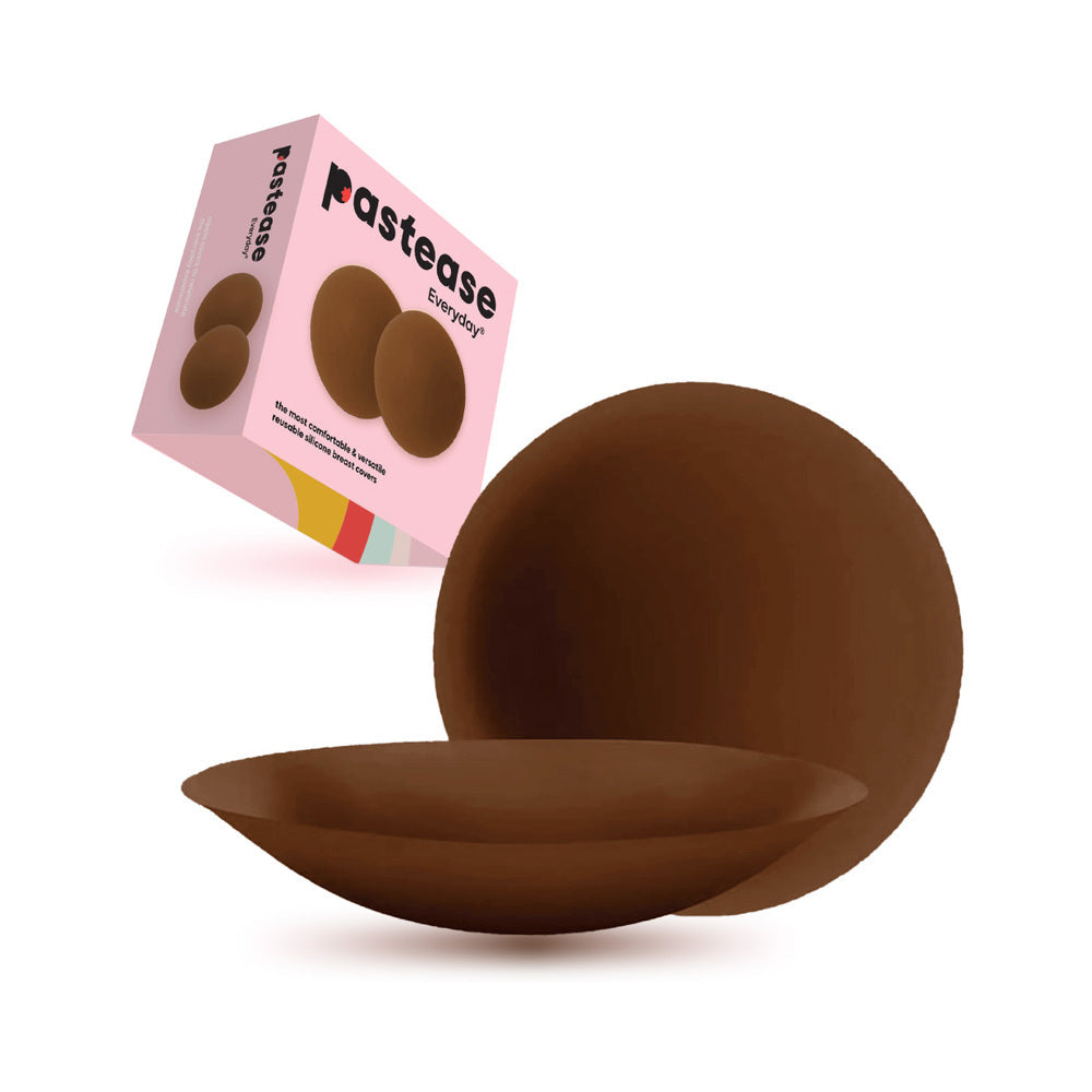 Pastease Halos Reusable Sticky Adhesive Silicone Nipple Cover Dark Small A-C Cup by Pastease