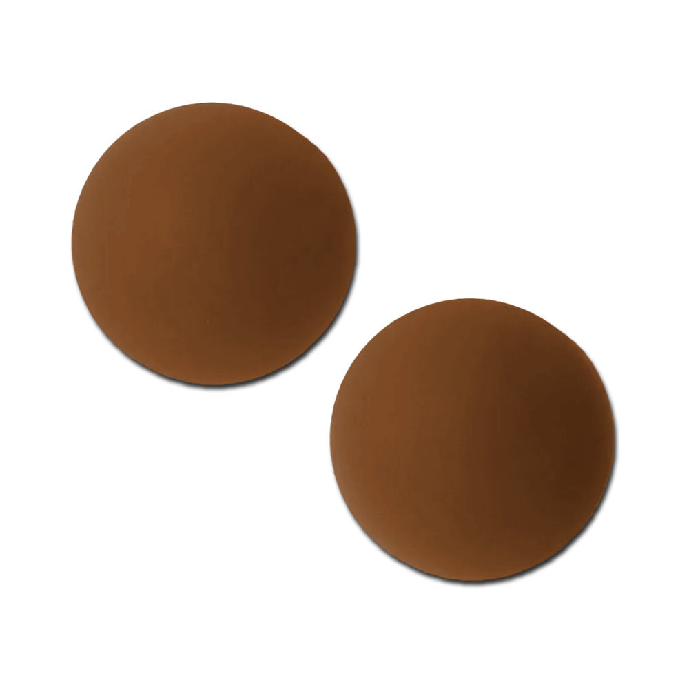 Pastease Halos Reusable Sticky Adhesive Silicone Nipple Cover Dark Small A-C Cup by Pastease