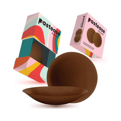 Pastease Halos Reusable Sticky Adhesive Silicone Nipple Cover Dark Small A-C Cup by Pastease