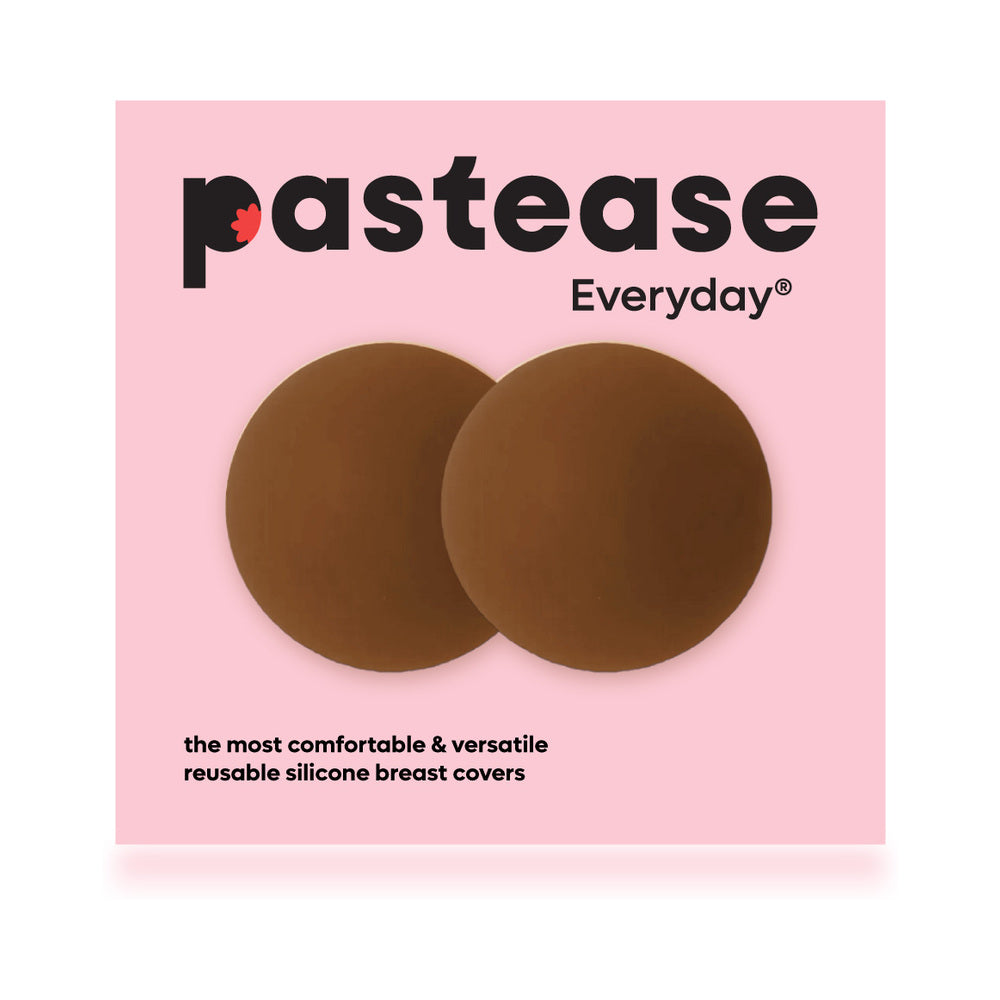Pastease Halos Reusable Sticky Adhesive Silicone Nipple Cover Dark Small A-C Cup by Pastease