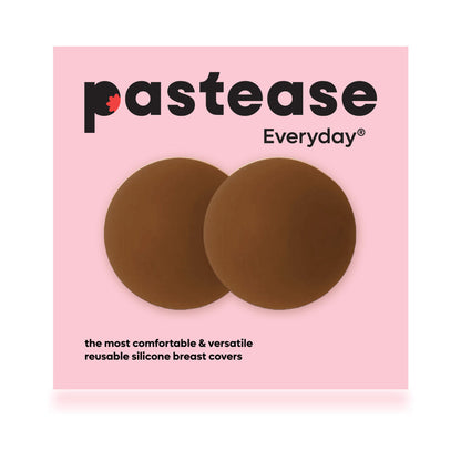 Pastease Halos Reusable Sticky Adhesive Silicone Nipple Cover Dark Small A-C Cup by Pastease