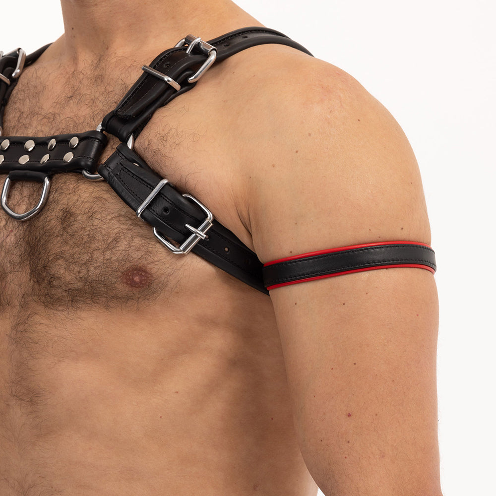 Prowler Red Bicep Band Black/Red by Simply Pleasure Ltd