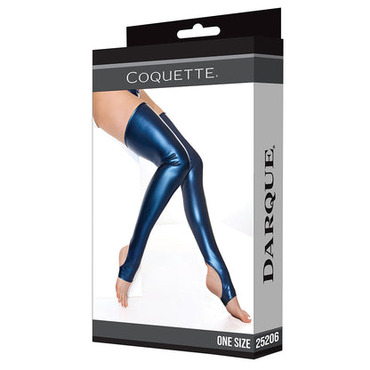 Coquette Darque Stockings Blue O/S by Coquette