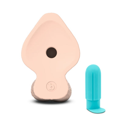 b-Vibe Slipskin Realistic Silicone Dildo 9 in. Girthy Cream by COTR Inc.