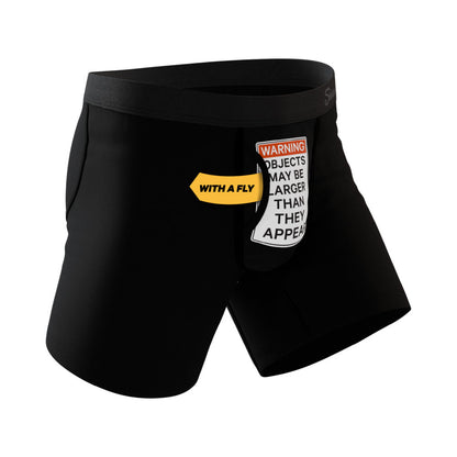 Shinesty The Rear View Size Warning Ball Hammock Pouch Underwear by Shinesty