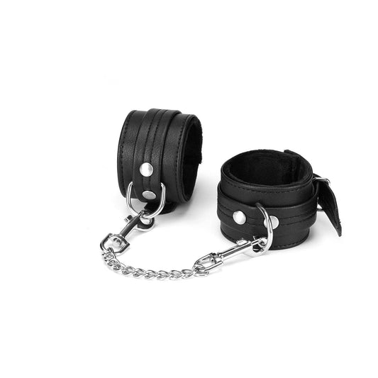 Liebe Seele- Black Bond Wrist Cuffs with Soft Lining