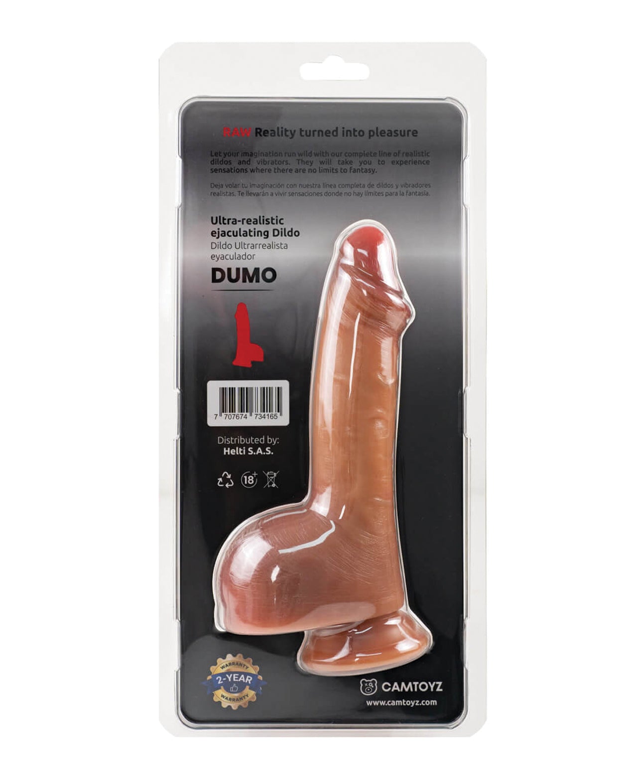 Camtoyz Ultra Realistic Squirting Dildo - Dumo by Sensata sa
