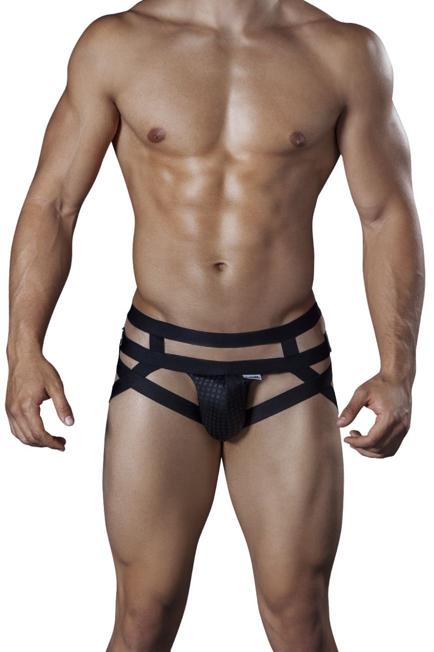 CandyMan -Strappy Jockstrap - Black