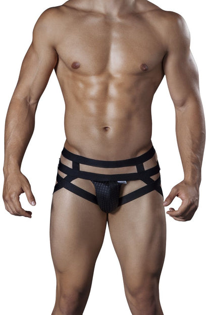 CandyMan -Strappy Jockstrap - Black