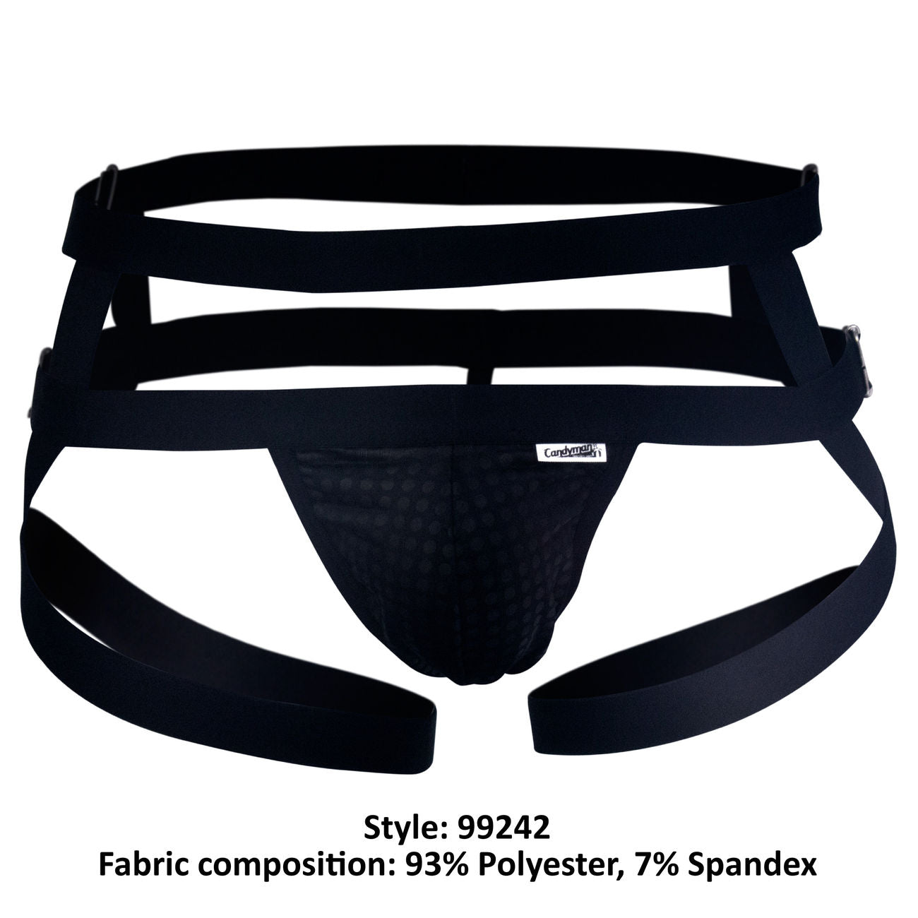 CandyMan -Strappy Jockstrap - Black