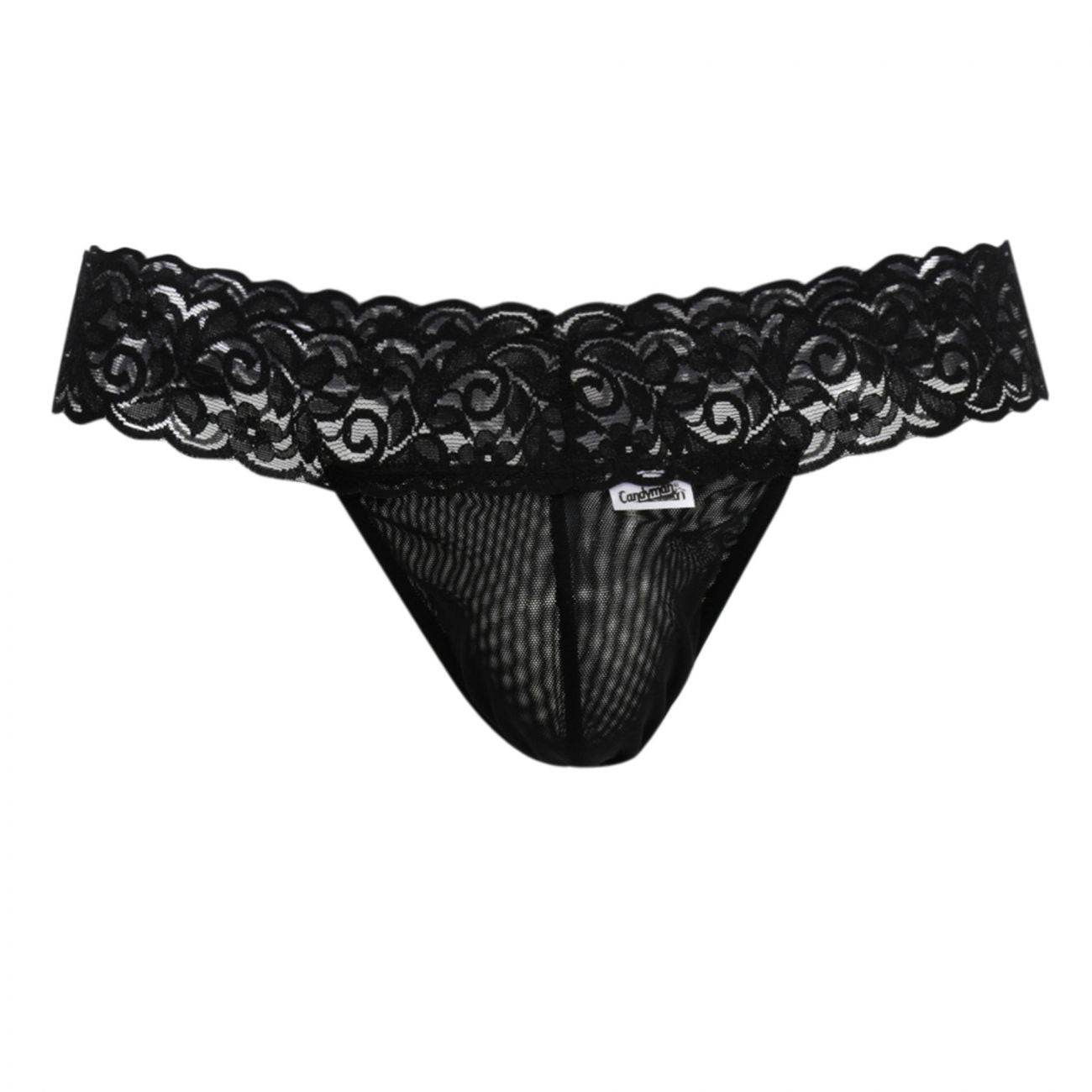 CandyMan Sexy Lace Thong- Black by CandyMan