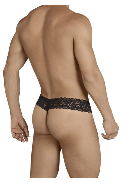CandyMan Sexy Lace Thong- Black by CandyMan