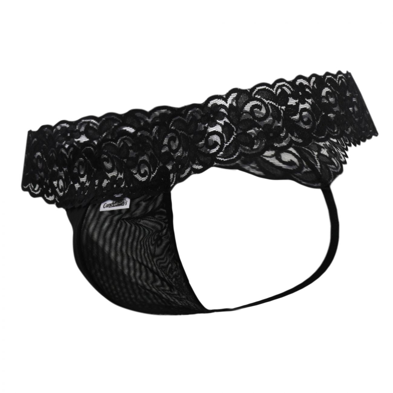 CandyMan Sexy Lace Thong- Black by CandyMan