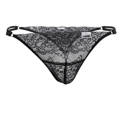 CandyMan 99421 Lace G-String Thongs Color Black by CandyMan