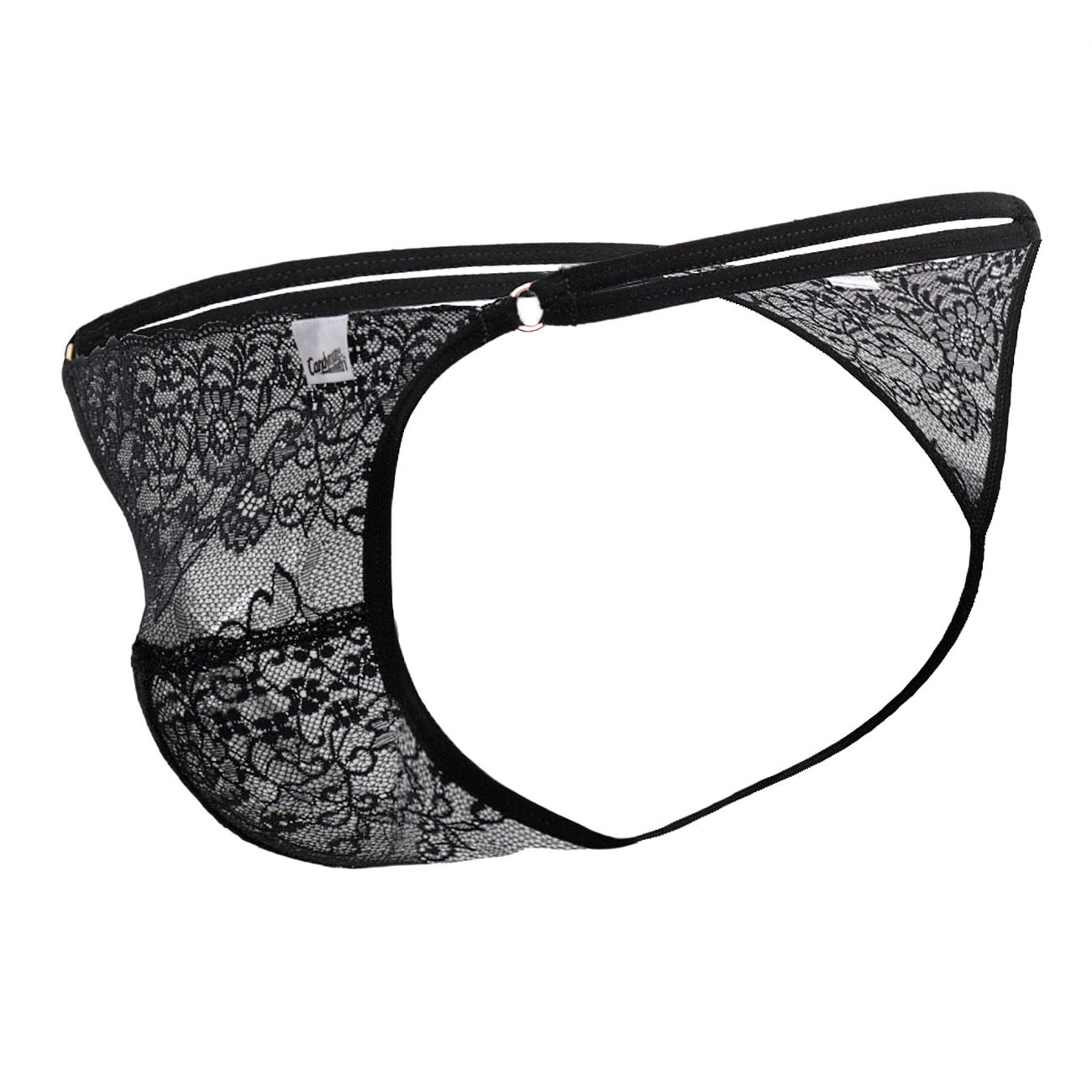 CandyMan 99421 Lace G-String Thongs Color Black by CandyMan
