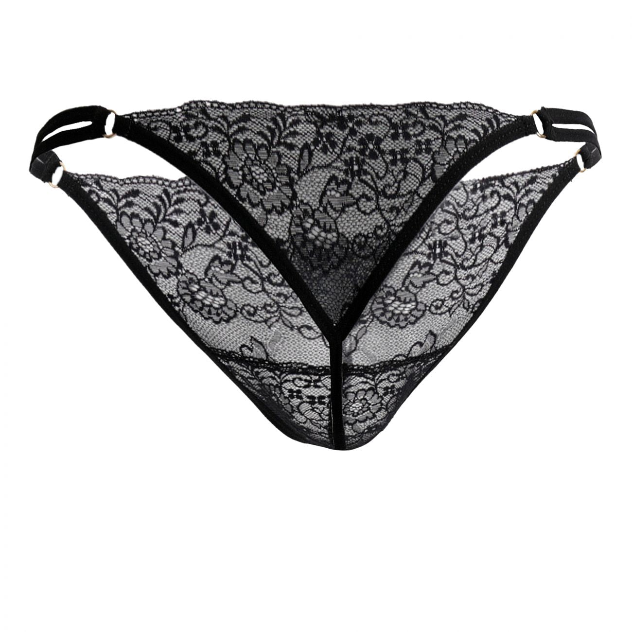 CandyMan 99421 Lace G-String Thongs Color Black by CandyMan