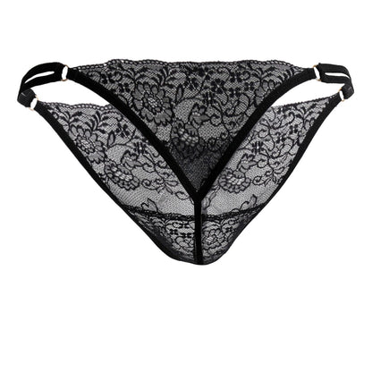 CandyMan 99421 Lace G-String Thongs Color Black by CandyMan