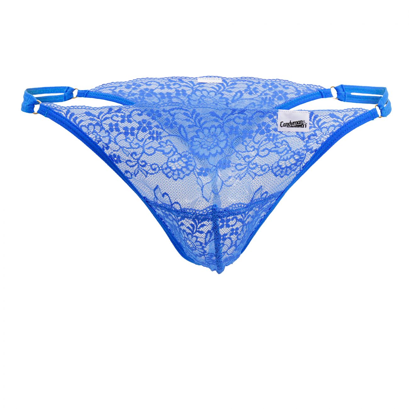 CandyMan Lace G-String Thong - Blue by CandyMan