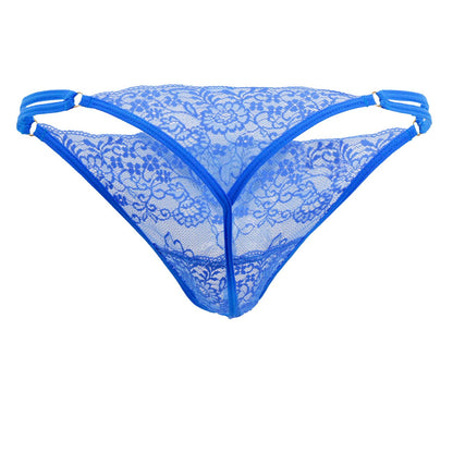 CandyMan Lace G-String Thong - Blue by CandyMan