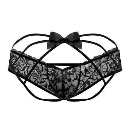 CandyMan - Bow Jockstrap - Black