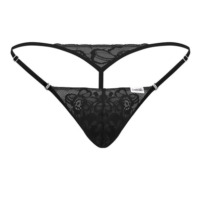 CandyMan - Lace Thongs - Black