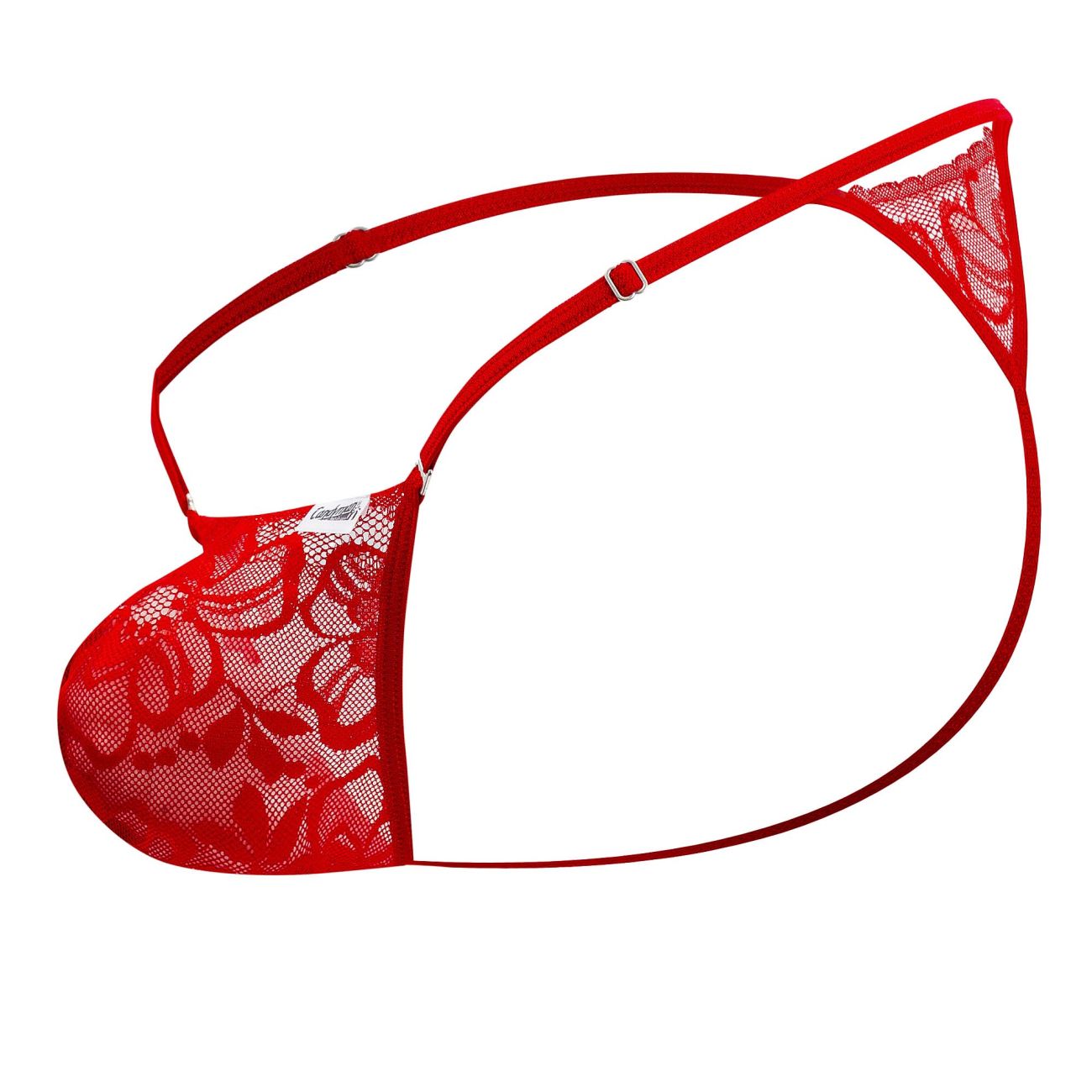 CandyMan - Lace Thongs - Red