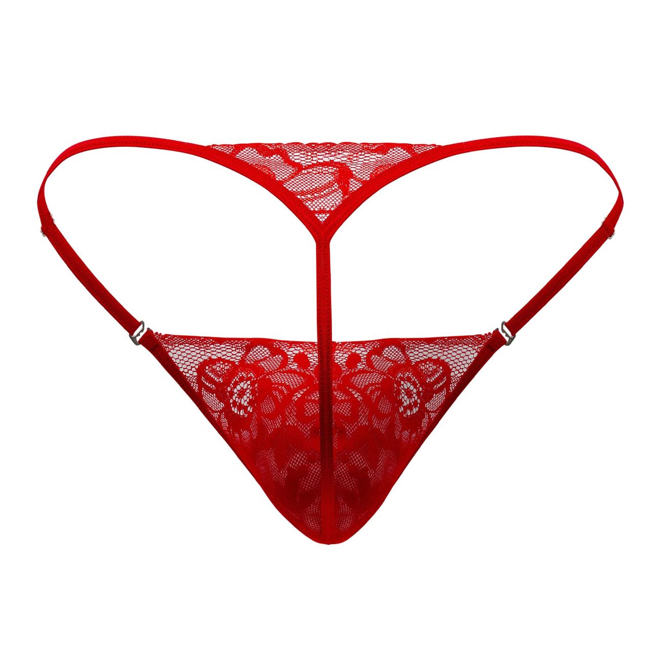 CandyMan - Lace Thongs - Red