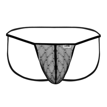 CandyMan - Micro Lace Jockstrap - Black