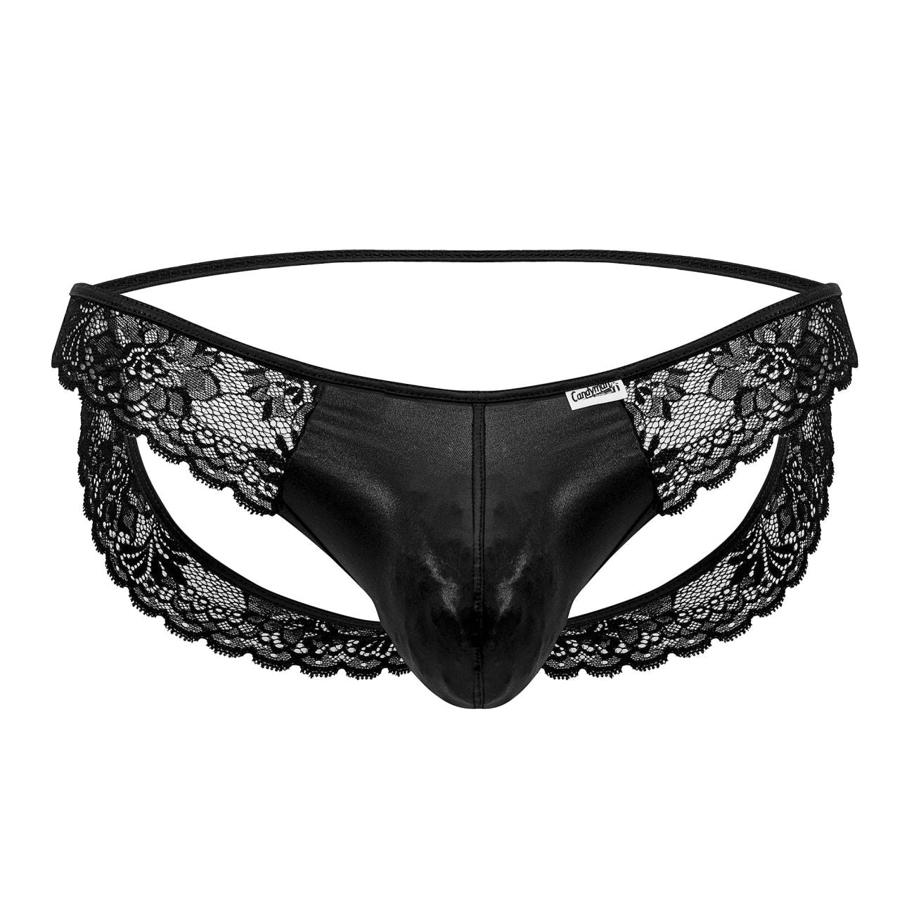 CandyMan - Lace Jockstrap - Black