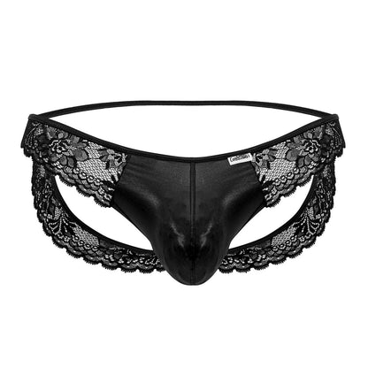 CandyMan - Lace Jockstrap - Black