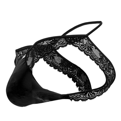 CandyMan - Lace Jockstrap - Black