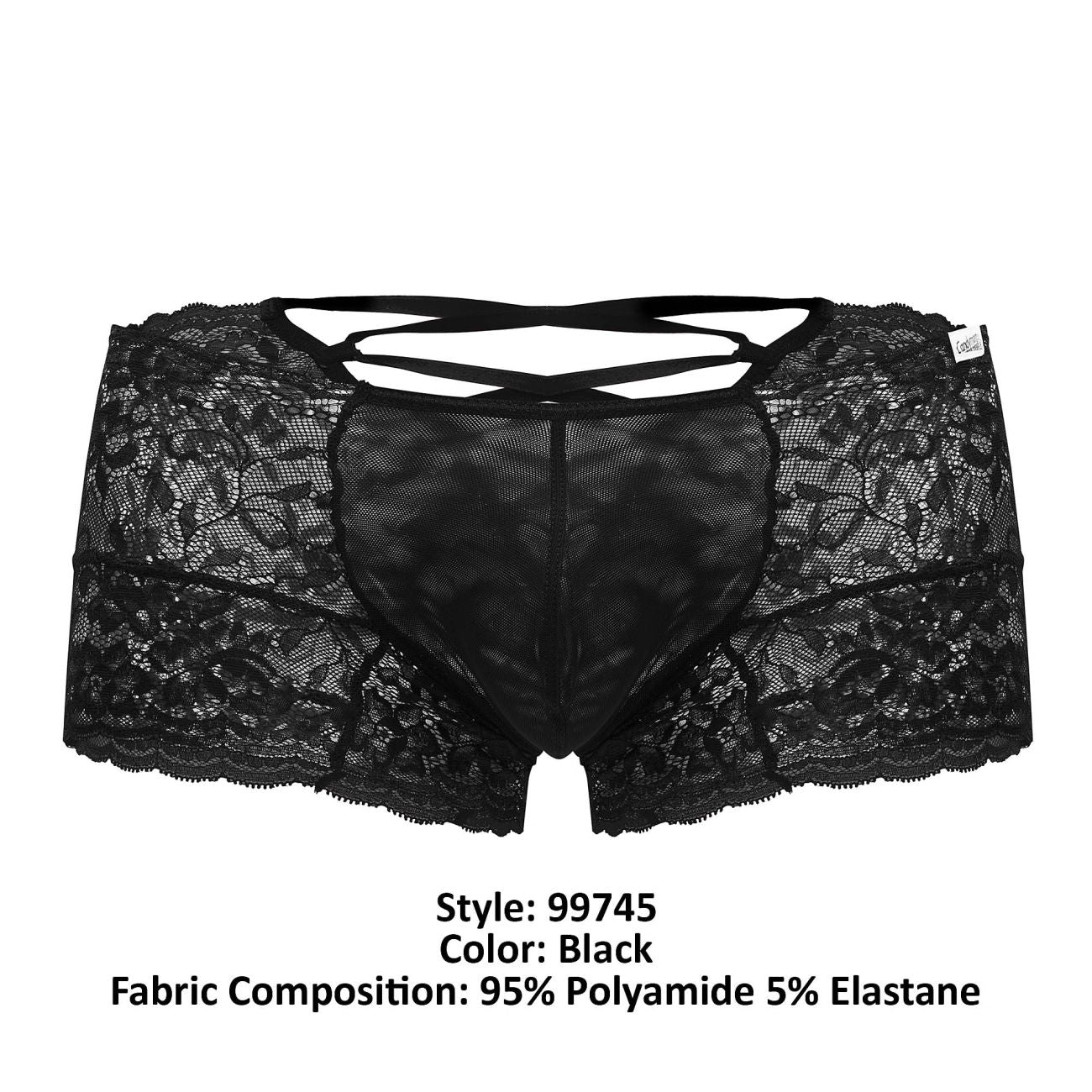 CandyMan - Lace Trunks - Black