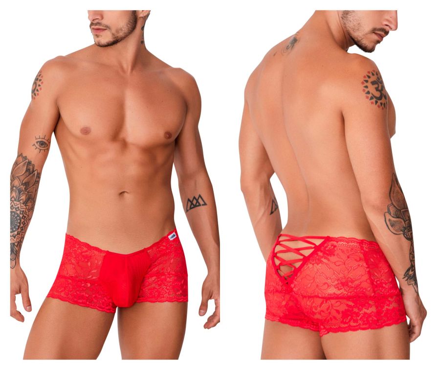 CandyMan - Lace Trunks - Red