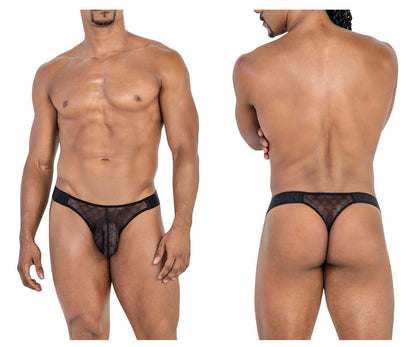CandyMan Mesh Thong - Black by CandyMan