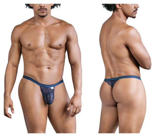 CandyMan Lace Thongs - Blue by CandyMan