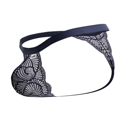 CandyMan Lace Thongs - Blue by CandyMan