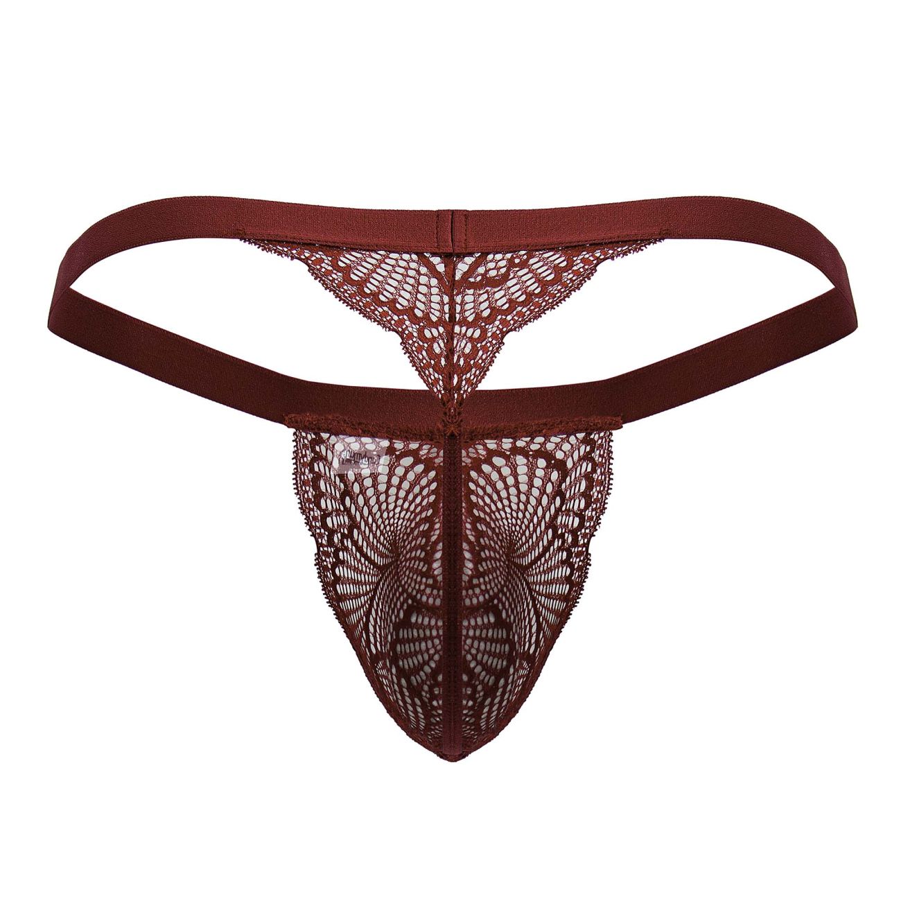 CandyMan Lace Thong - Wine by CandyMan