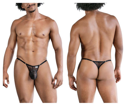 CandyMan Mesh Thong - Black by CandyMan
