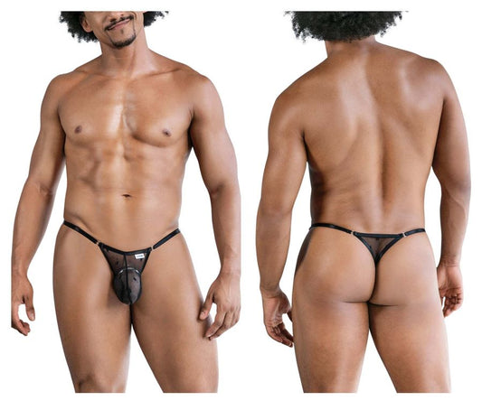 CandyMan Mesh Thong - Black by CandyMan